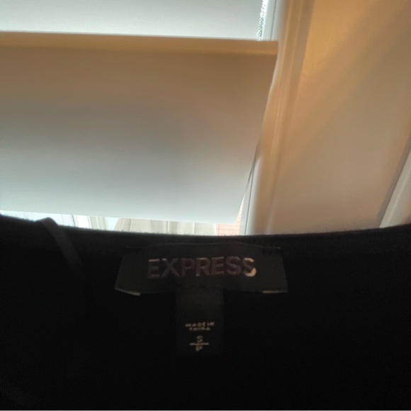 Express Black Mini Dress Spaghetti Strap - Picture 3 of 4